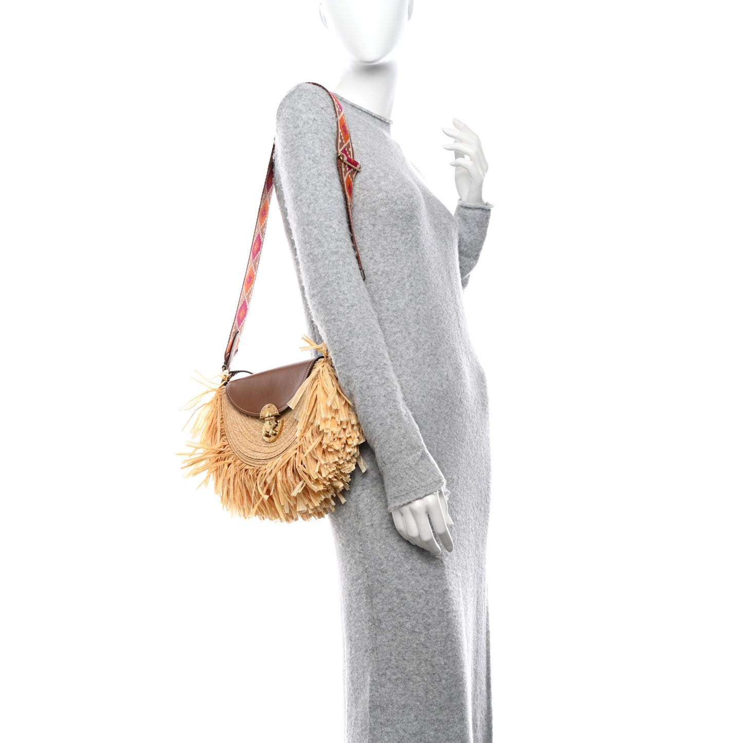 Raffia Fringe On The Coast Shoulder Bag