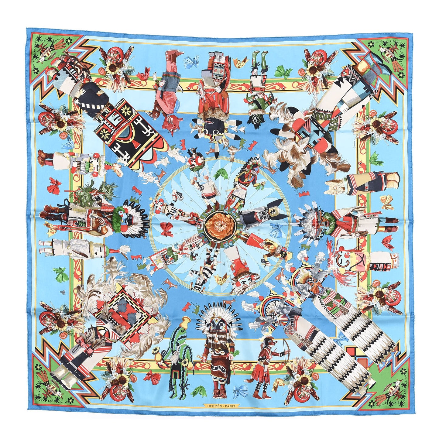 Silk Kachinas Wash Scarf 90
