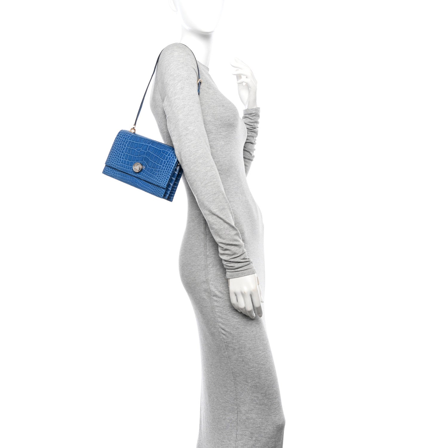 Hermes Shiny Alligator Minuit Au Faubourg Bleu Izmir 2 of 10