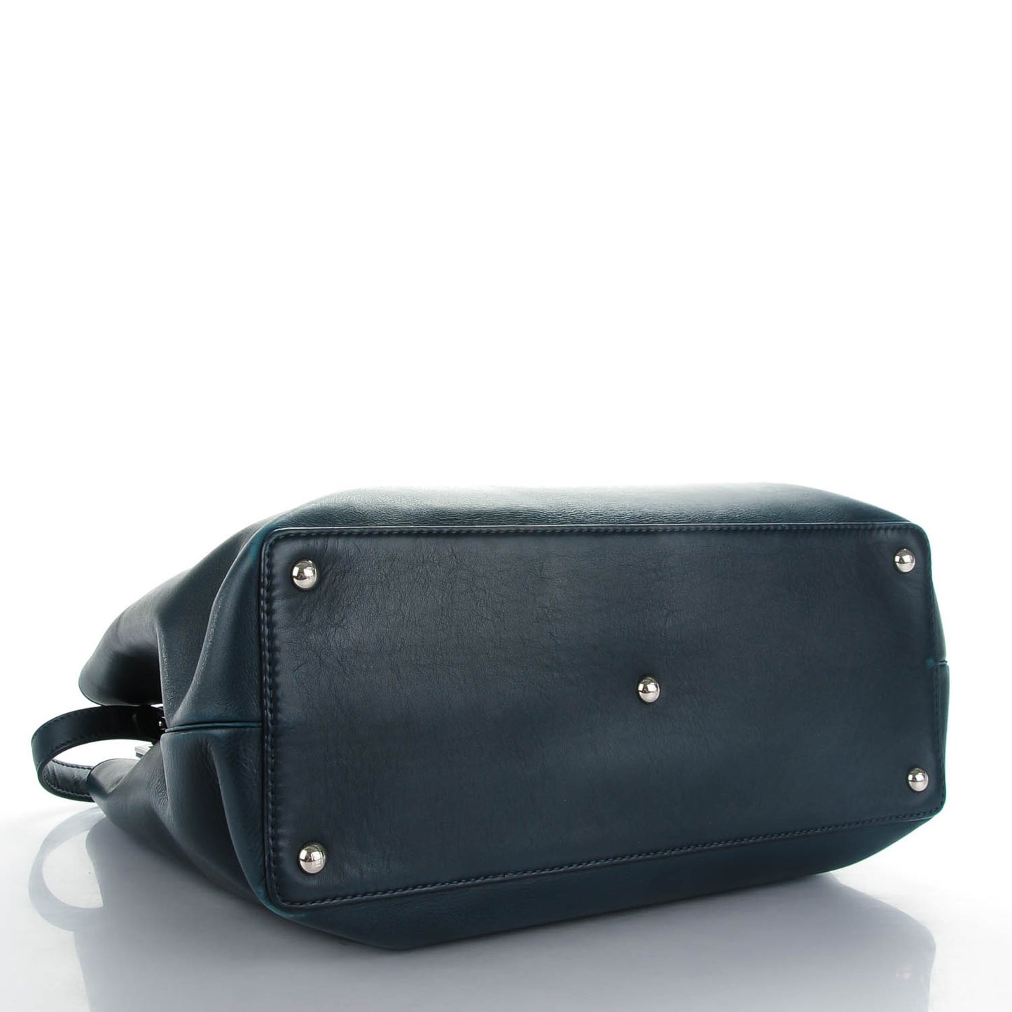 Calfskin Medium 2Jours Tote Blue Notte Yellow
