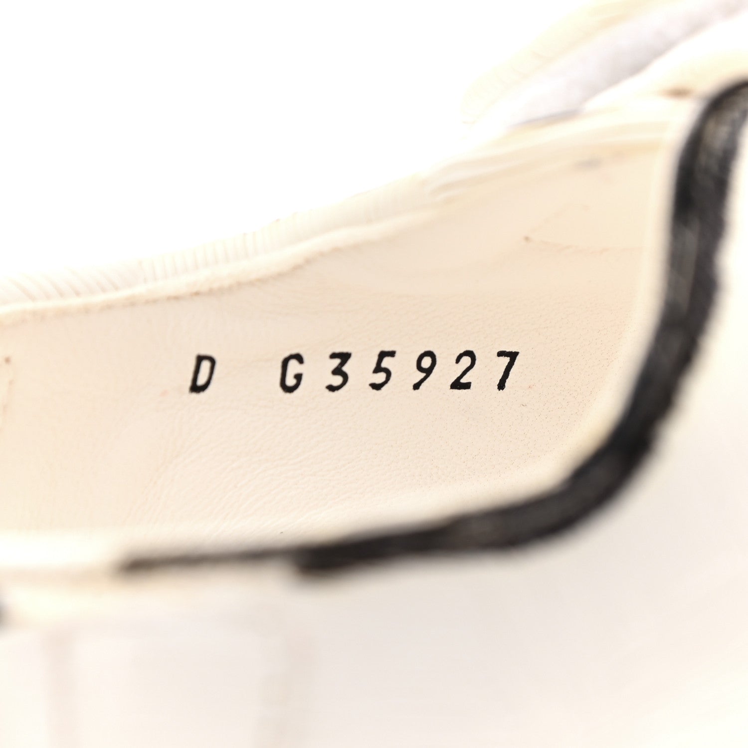 Chanel Calfskin Printed Velcro Dad Sandals 39 White Black 8 of 10