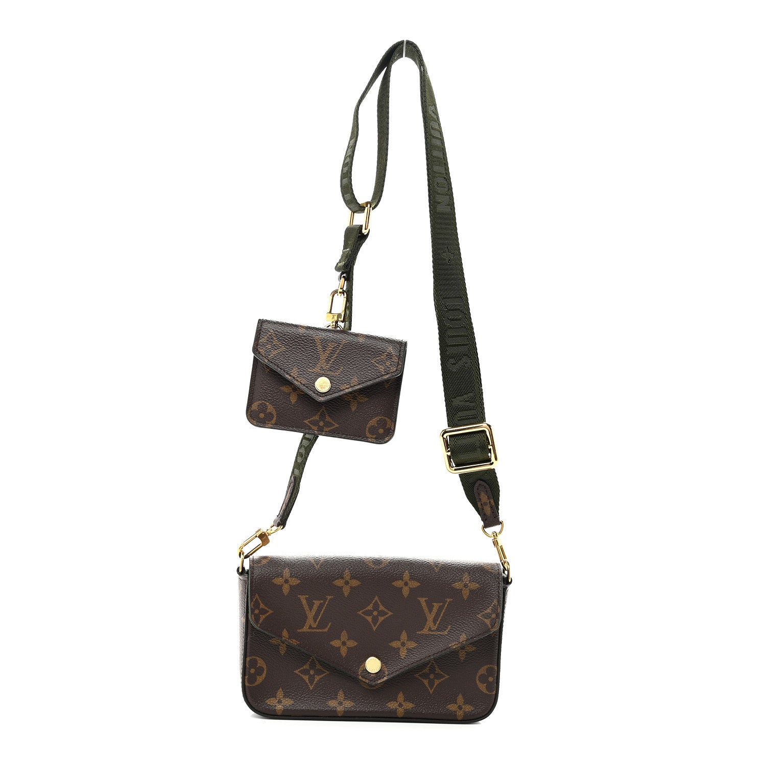 Louis Vuitton Monogram Felicie Strap & Go Kaki 1 of 11