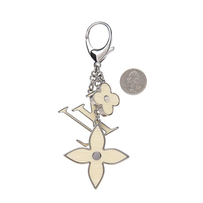 Louis Vuitton Fleur d Epi Bag Charm Ivory 2 of 2