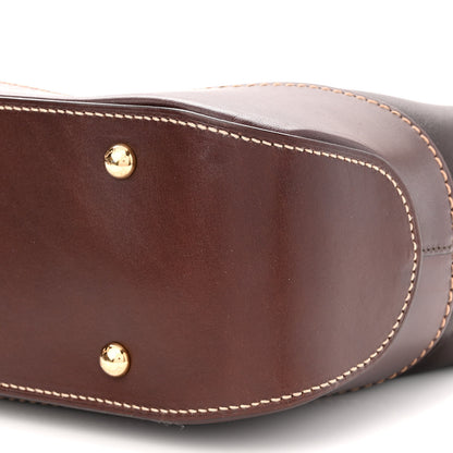 Salvatore Ferragamo Calfskin The W Bag Fondente 9 of 11