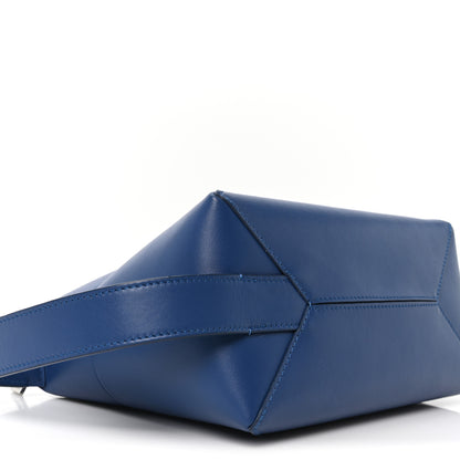Loewe Calfskin Puzzle Fold Wash Bag Blue 9 of 10