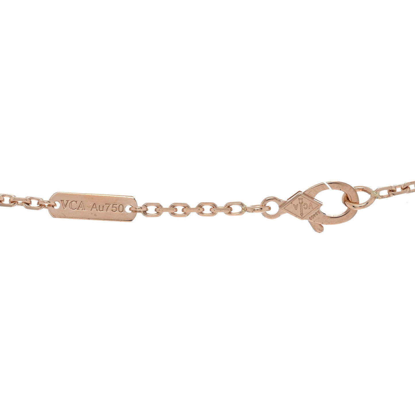 18K Rose Gold Diamond Small Frivole Pendant Necklace