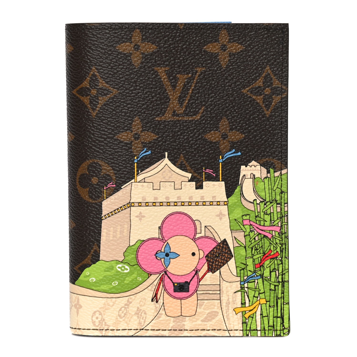 Louis Vuitton Monogram 2021 Christmas Animation China Passport Cover Myosotis Blue 1 of 10