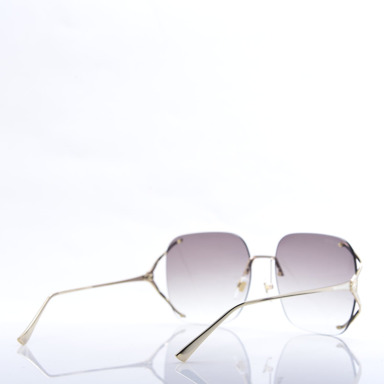 Gucci Metal Oversized Sunglasses GG0646S Gold Brown 4 of 8