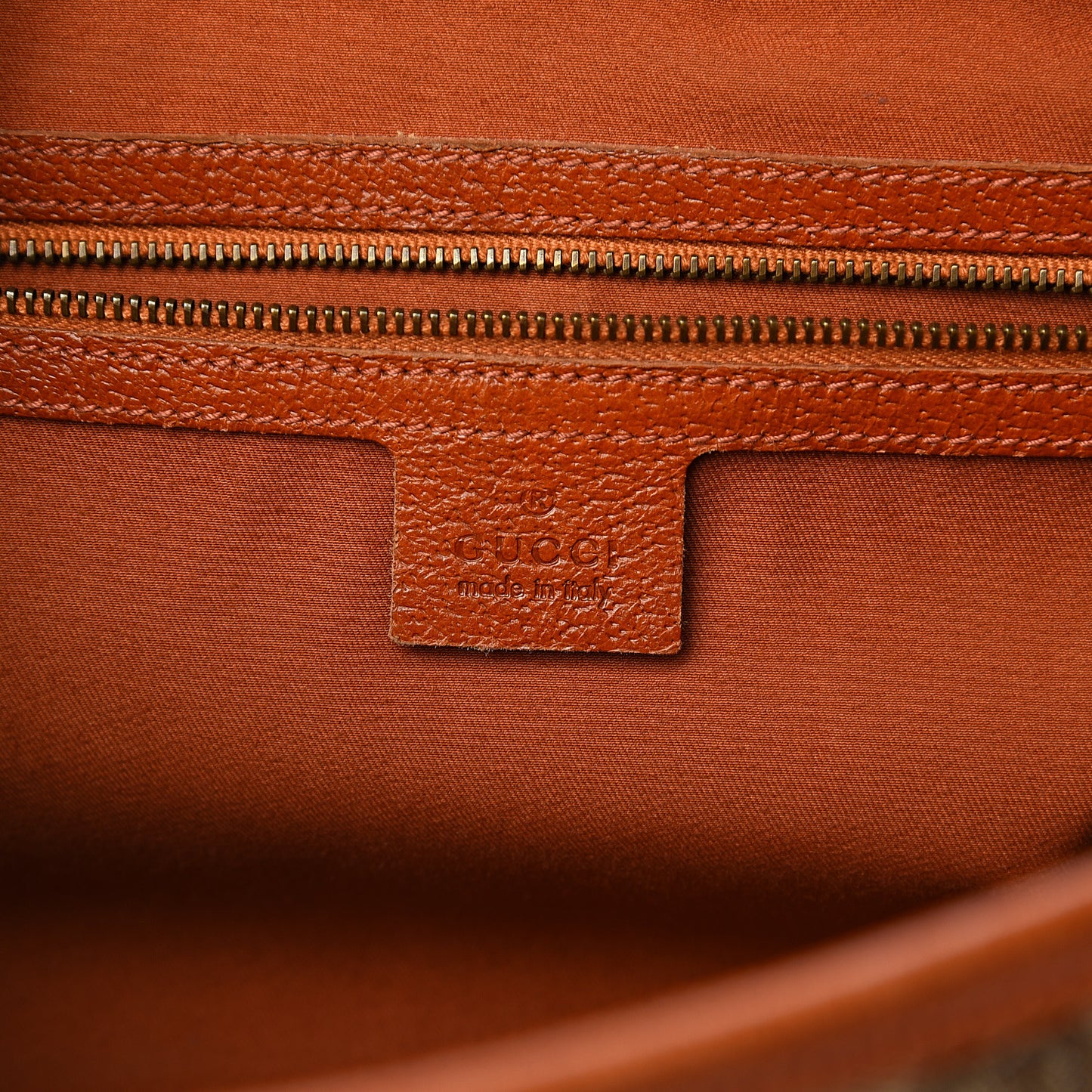 Monogram Bamboo Bullet Satchel Brown