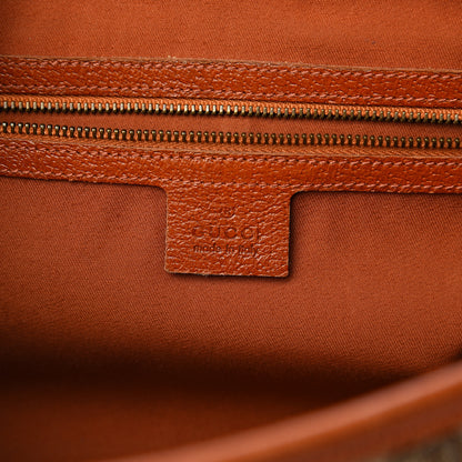 Gucci Monogram Bamboo Bullet Satchel Brown 5 of 19