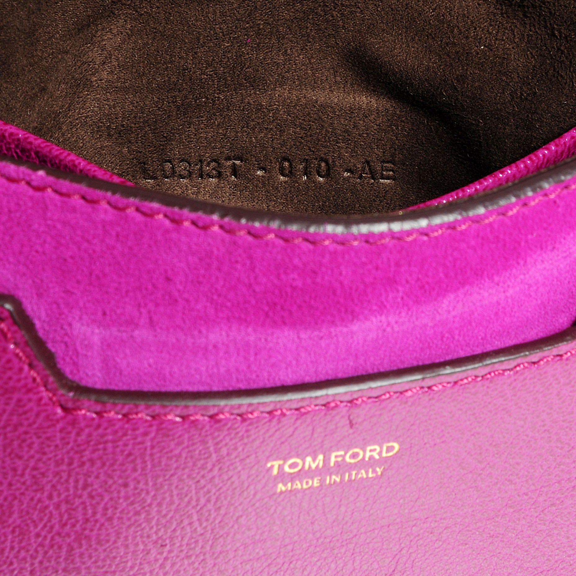 Tom Ford Suede Jennifer Mini Crossbody Magenta 6 of 9