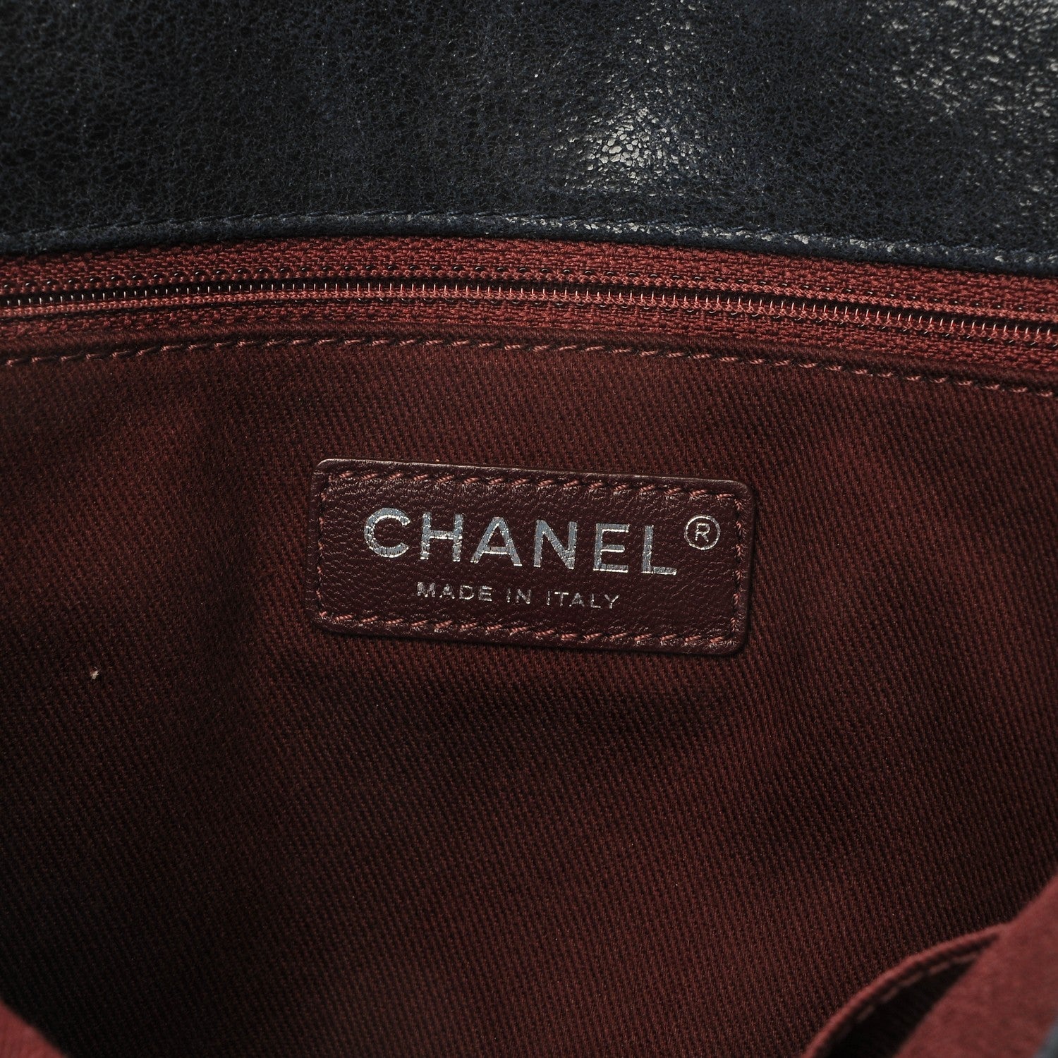 Chanel Goatskin Quilted Medium Gentle Boy Flap Navy Blue 6 of 7