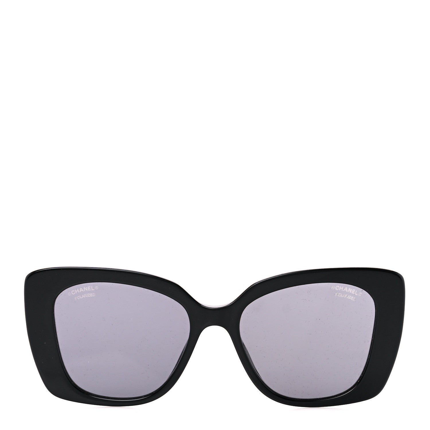 Chanel Acetate Strass Polarized Square Sunglasses 5422-B Black 2 of 8