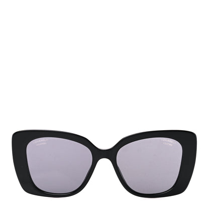 Chanel Acetate Strass Polarized Square Sunglasses 5422-B Black 2 of 8
