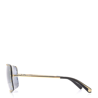Louis Vuitton The Party Square Sunglasses Z2372W Silver 3 of 8