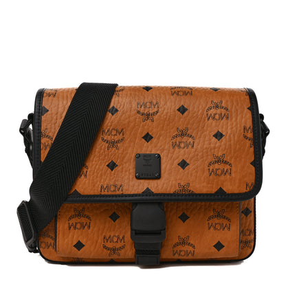 MCM Visetos Small Klassik Messenger Bag Cognac Black 1 of 9