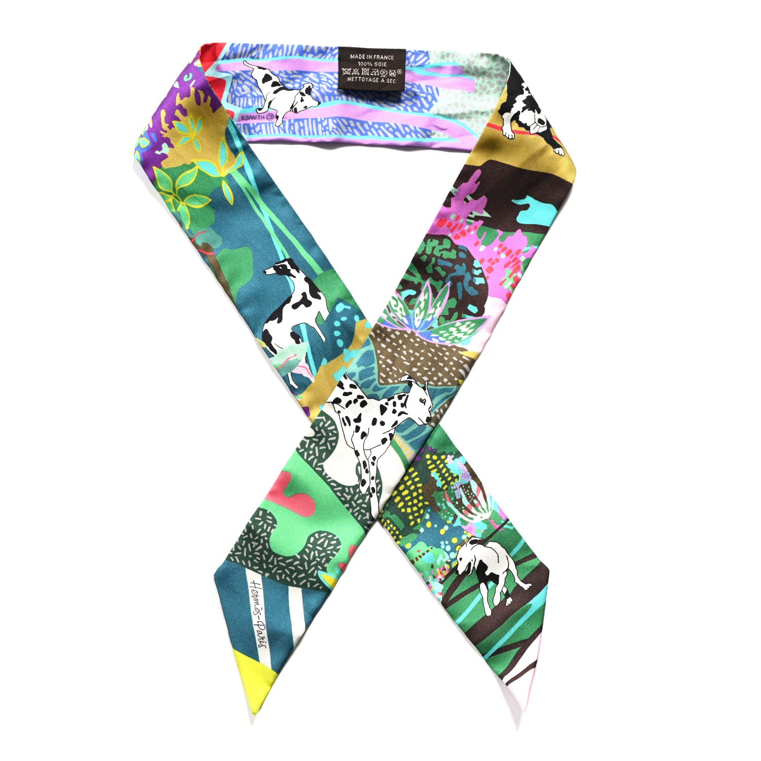Hermes Silk En Liberte Twilly Vert Cyclamen Multicolor 1 of 4
