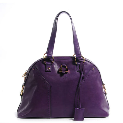Saint Laurent Leather Large Muse Purple 1 of 9