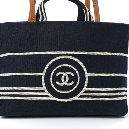 Chanel Denim Large Shopping Tote Blue 8 of 11