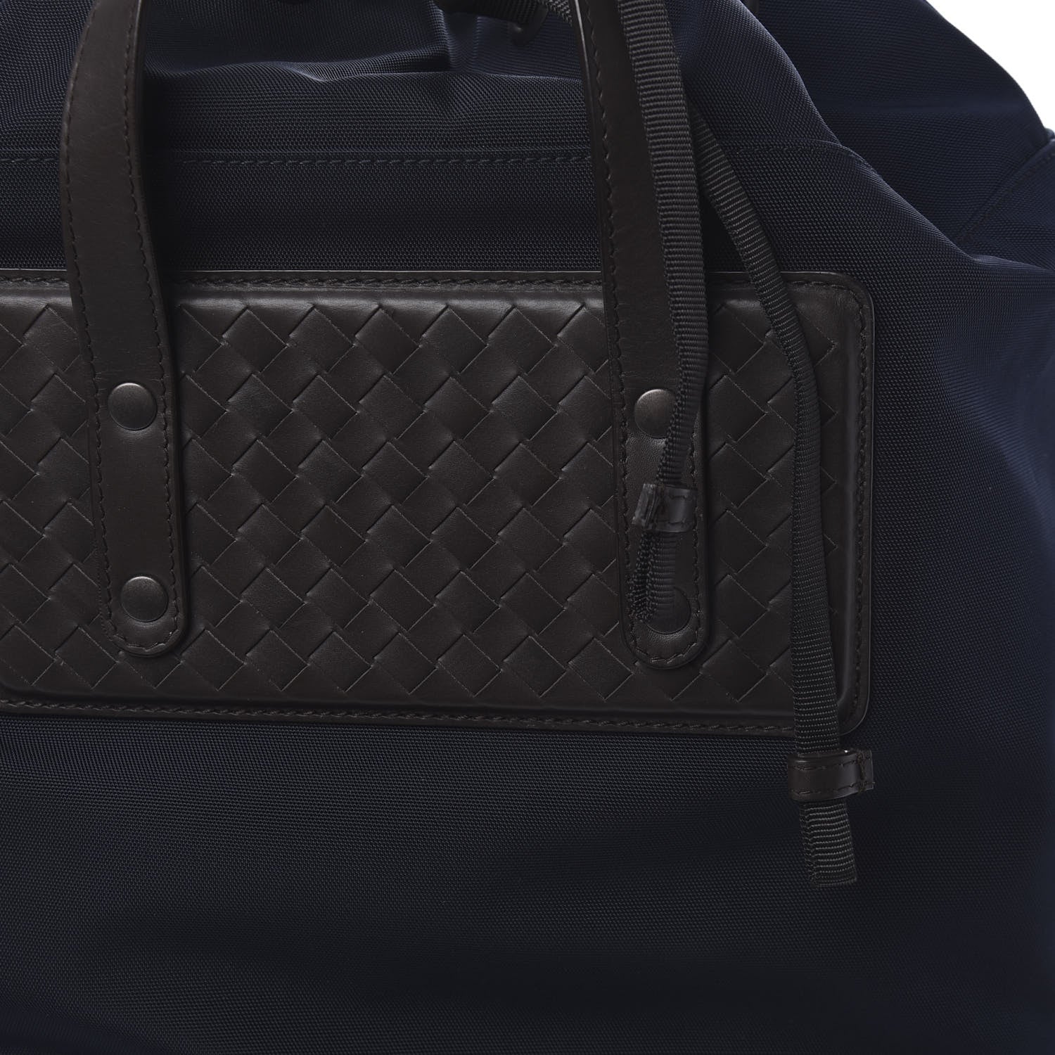 Bottega Veneta Calfskin Intrecciato Canvas Collapsible Travel Bag Ebano 8 of 8