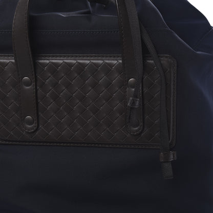 Bottega Veneta Calfskin Intrecciato Canvas Collapsible Travel Bag Ebano 8 of 8