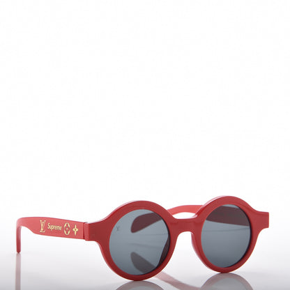 Louis Vuitton X SUPREME Downtown Sunglasses Red 8 of 8