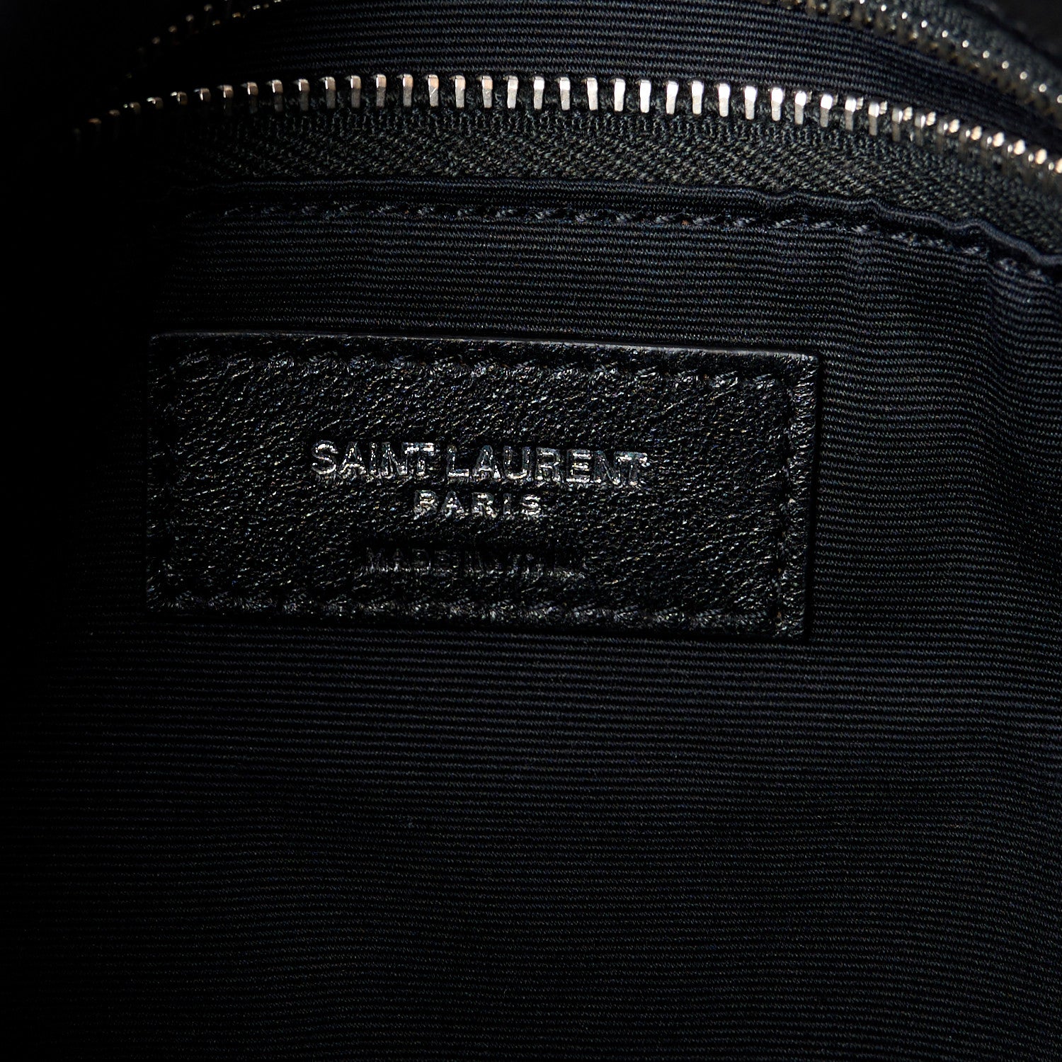 Saint Laurent Lambskin Quilted Medium Loulou Puffer Monogram Chain Satchel Black 6 of 10