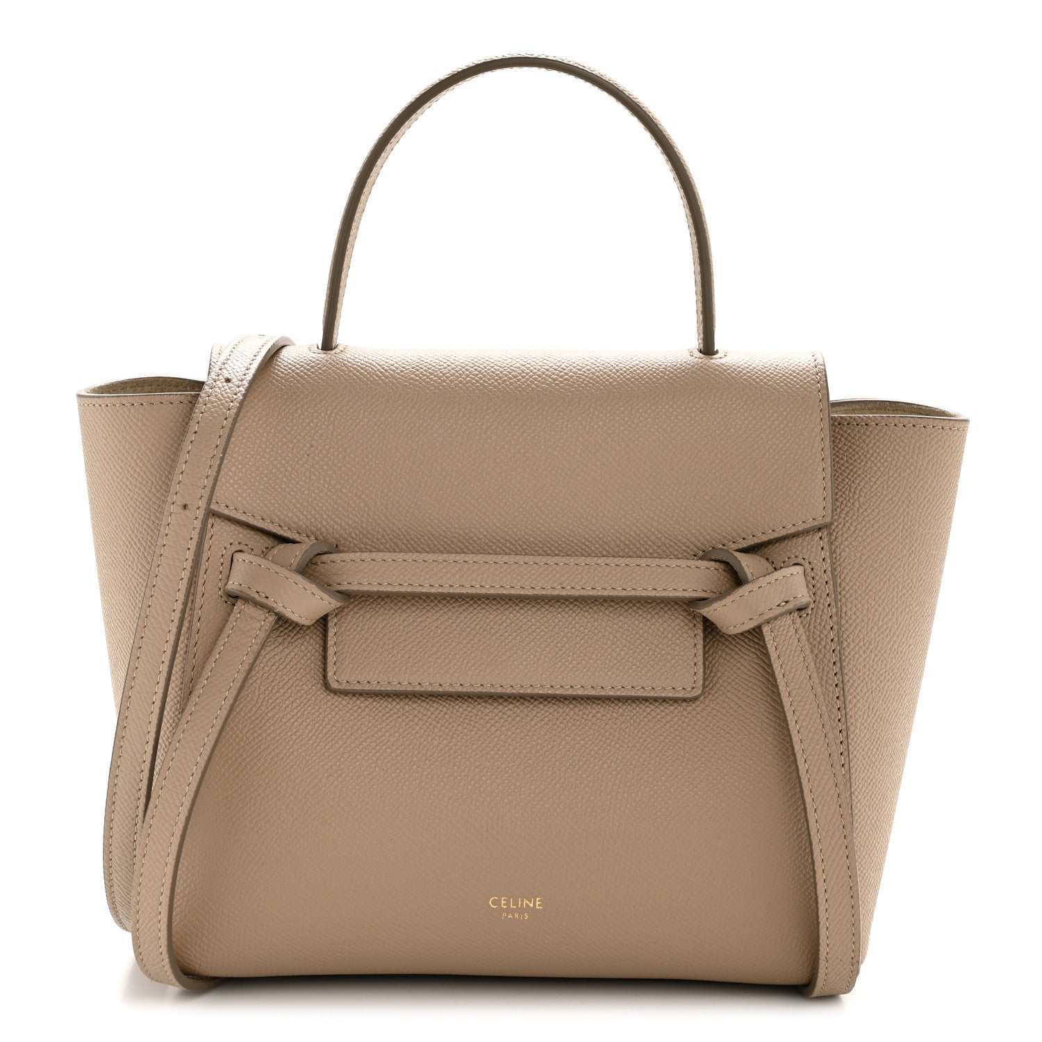 Celine Grained Calfskin Nano Belt Bag Light Taupe 1 of 12