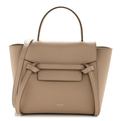 Celine Grained Calfskin Nano Belt Bag Light Taupe 1 of 12