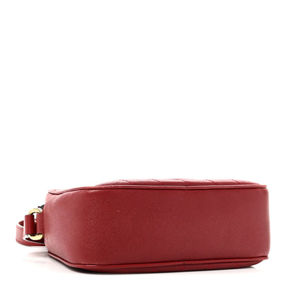 Gucci Sakai Be Green Calfskin Diagonal Stitched Small Blondie Shoulder Bag Rosso 4 of 10