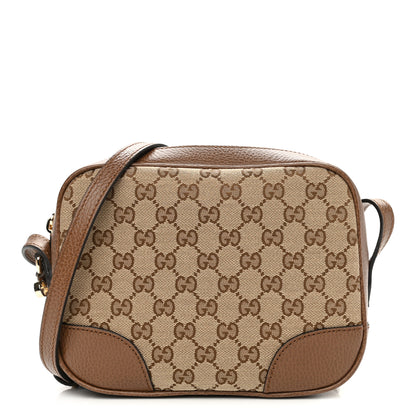 Gucci Monogram Mini Bree Messenger Bag Beige Tabacco 1 of 10