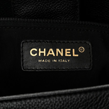 Chanel Calfskin Cerf Executive Shopper Tote Black 6 of 10