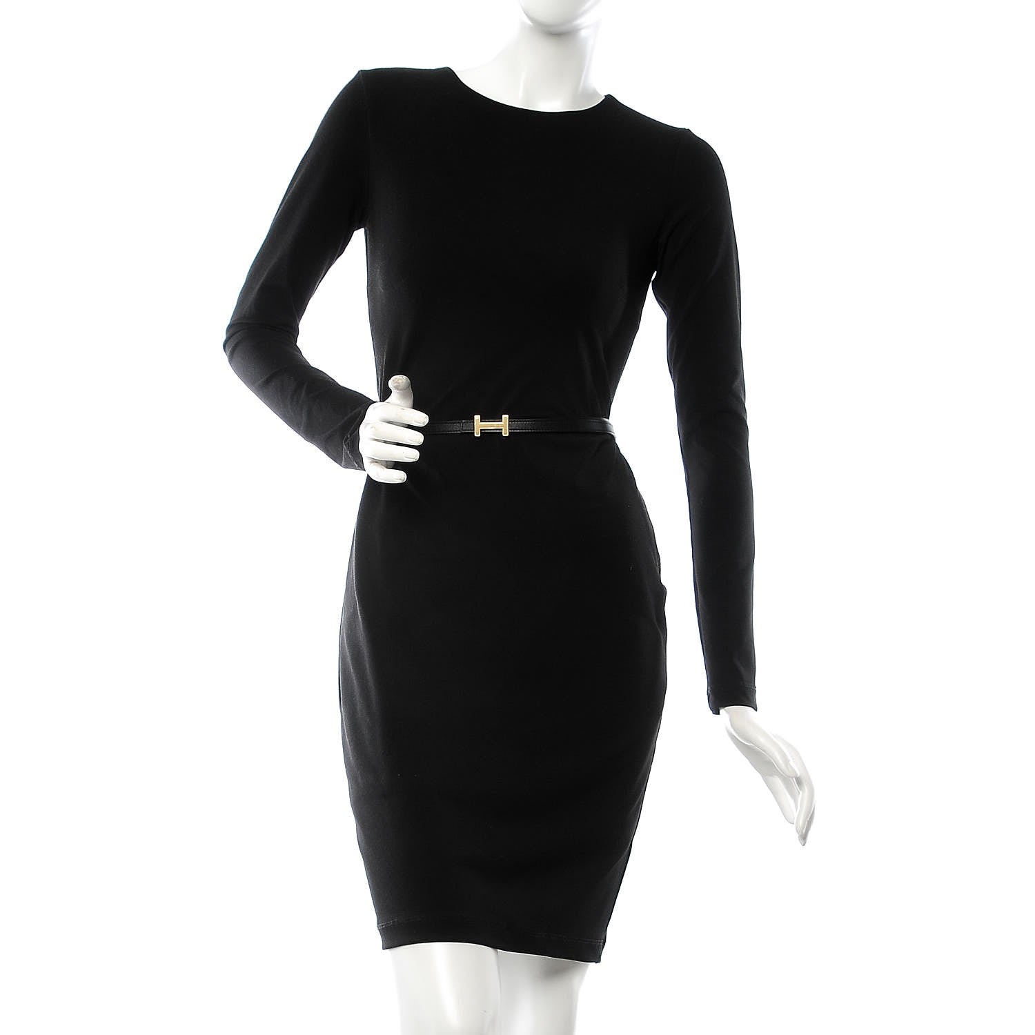 Hermes Swift Epsom 13mm Focus Belt 85 Black Gold 2 of 9