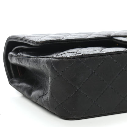 Chanel Lambskin Quilted Medium Double Flap Black 8 of 12