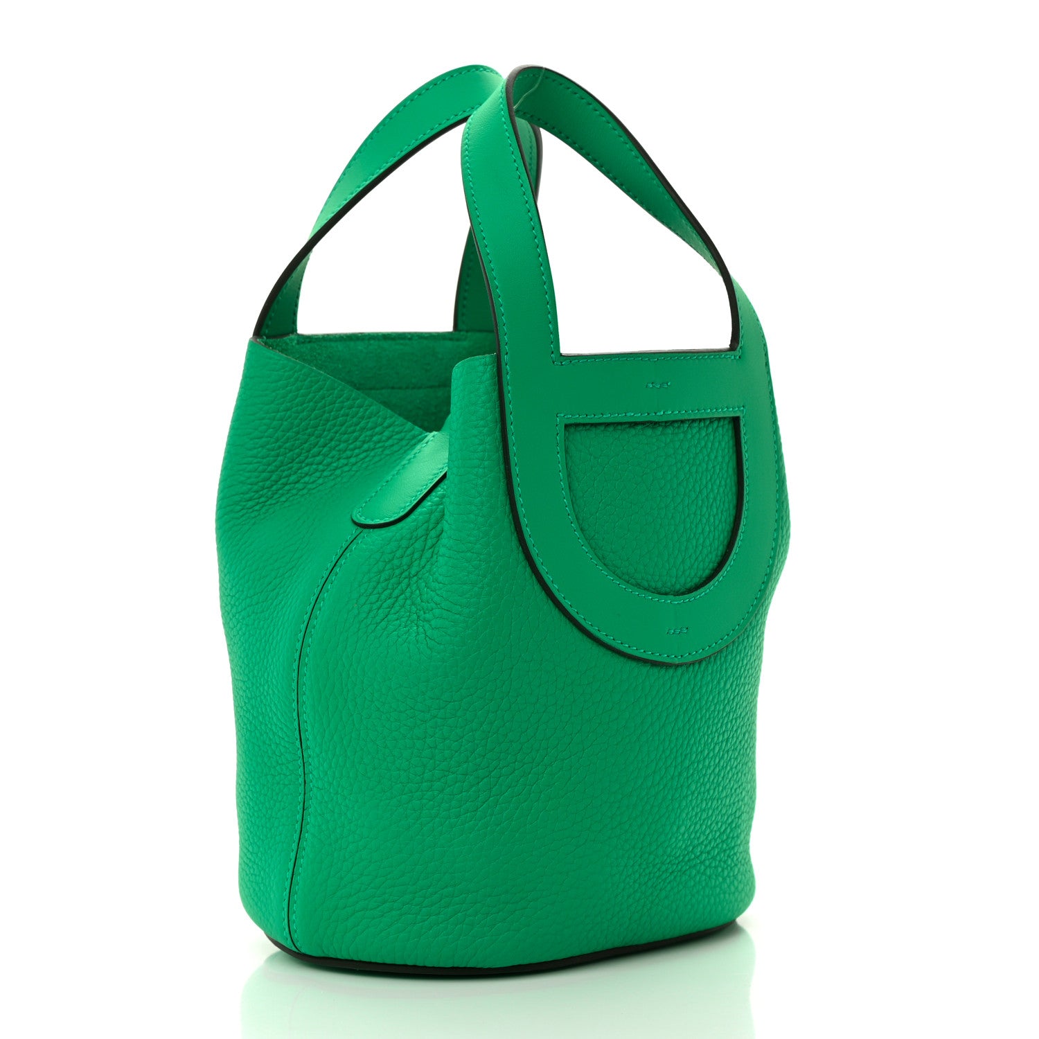 Hermes Taurillon Clemence Swift In-The-Loop 18 Bag Vert Comics 3 of 13