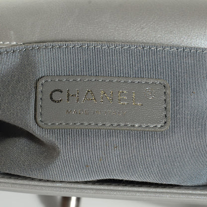 Chanel Calfskin Quilted Small Boy Flap Silver 6 of 8