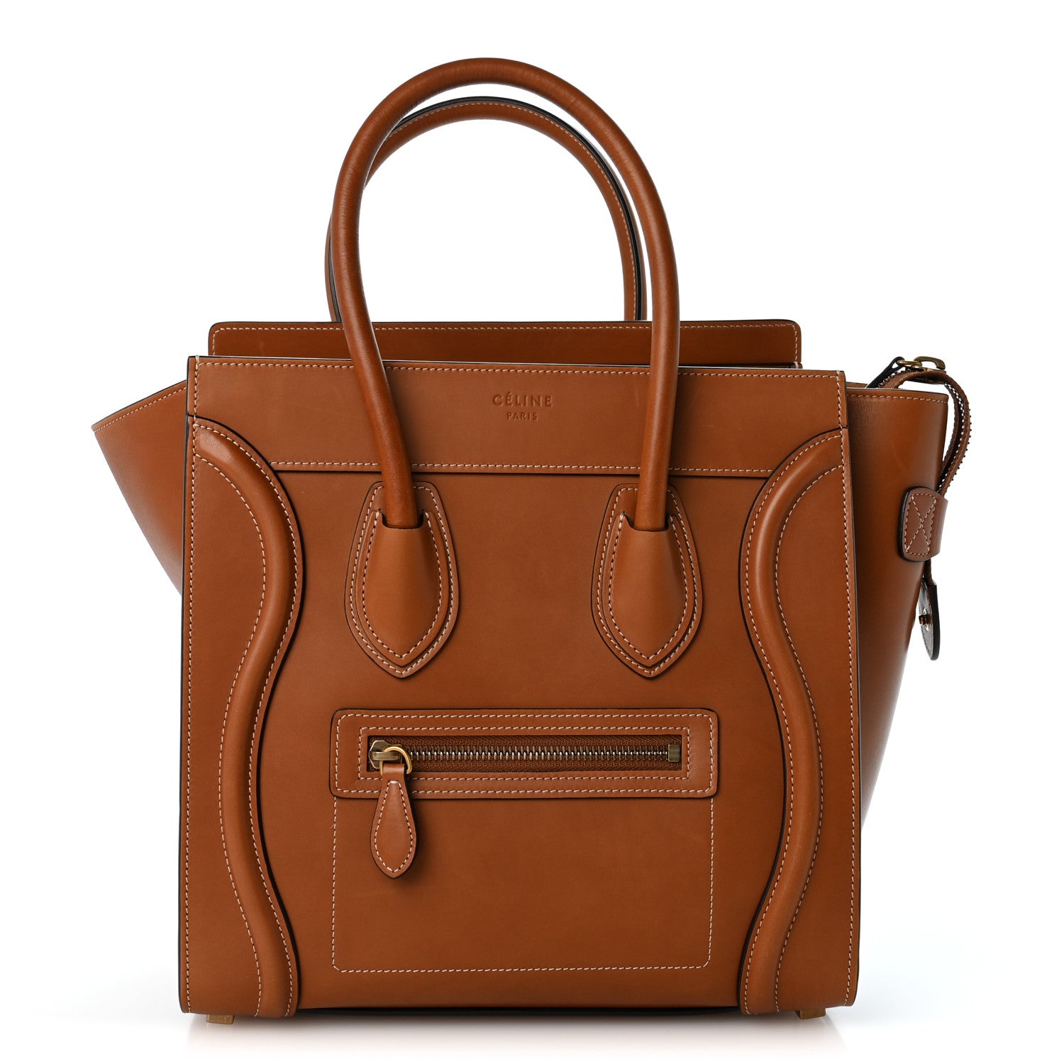 Celine Natural Calfskin Micro Luggage Tan 1 of 12