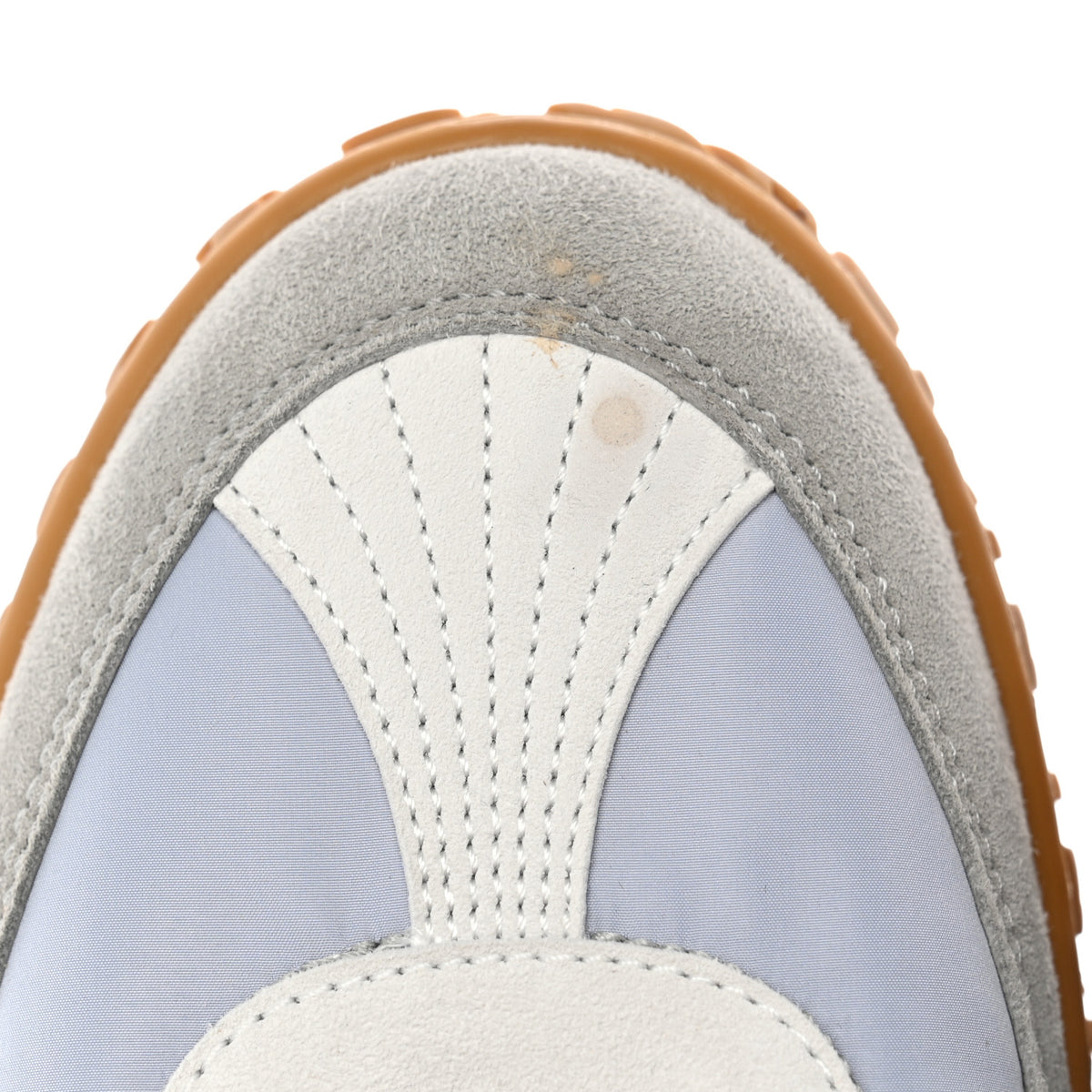 Hermes Suede Goatskin Jet Sneakers 39 Gris Arctique Blanc 8 of 8