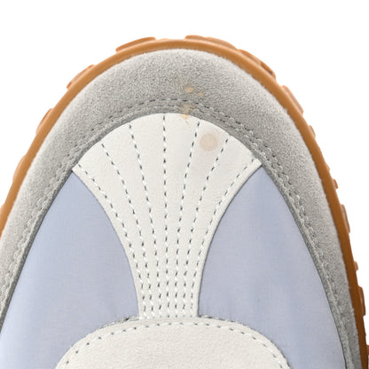 Hermes Suede Goatskin Jet Sneakers 39 Gris Arctique Blanc 8 of 8