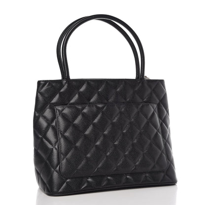 Chanel Caviar Quilted Medallion Tote Black 3 of 8