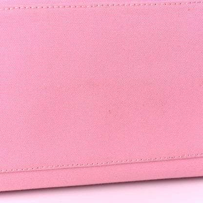 Versace Canvas Suppler Calfskin Cabas GV Signature Tote Pink 16 of 23