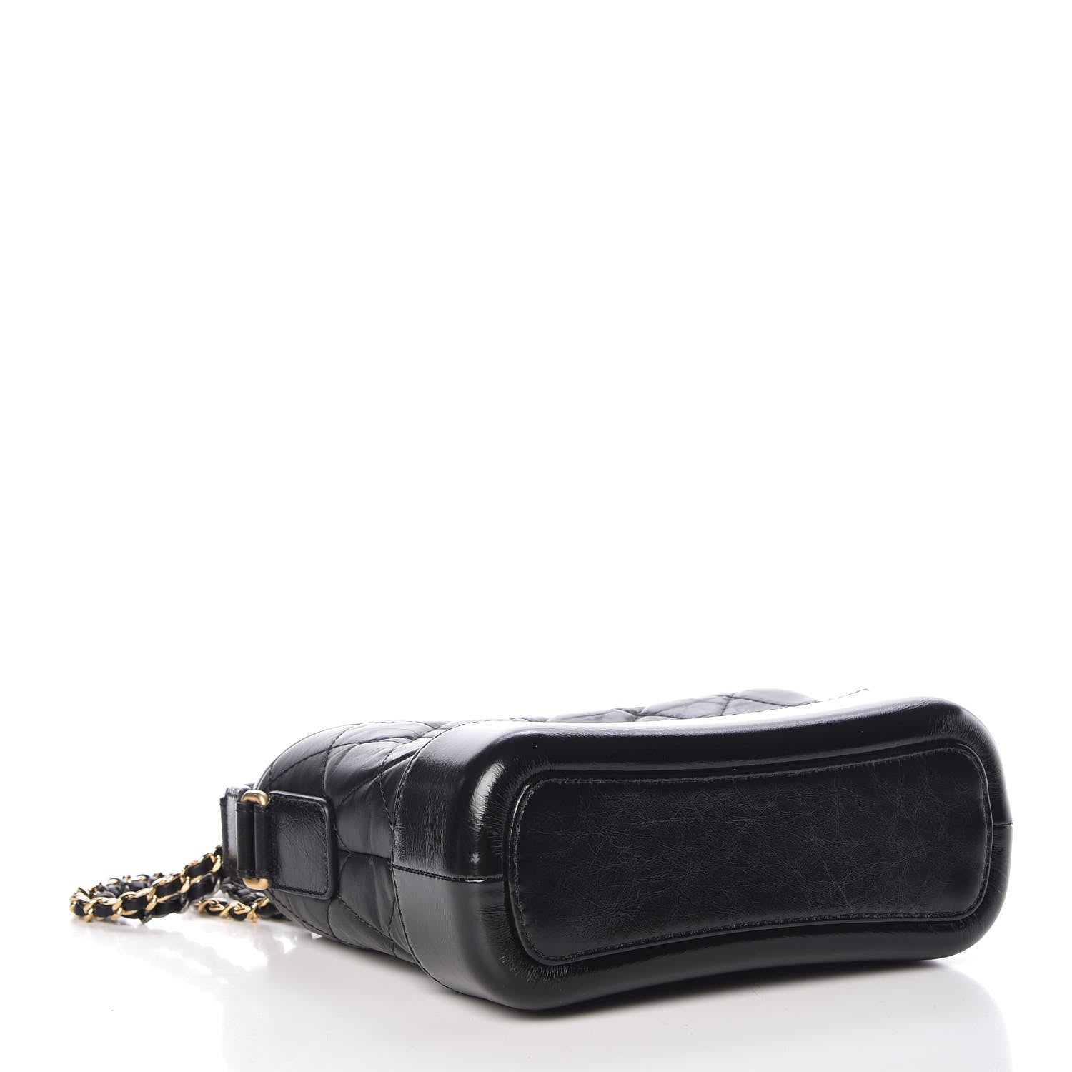 Chanel Aged Calfskin Quilted Small Gabrielle Hobo Black 4 of 8
