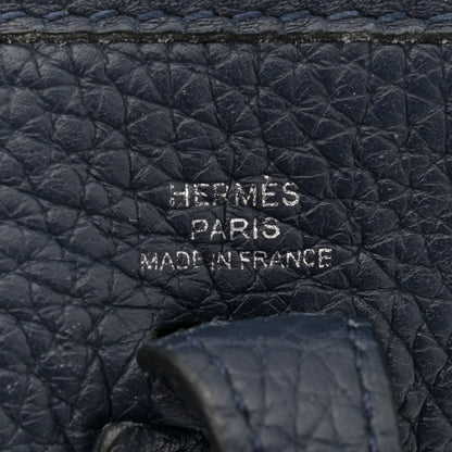 Hermes Taurillon Clemence Amazone Evelyne TPM Bleu Nuit Bleu Indigo 6 of 16