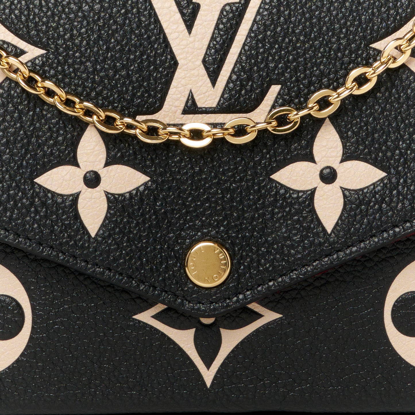 Empreinte Monogram Giant Felicie Pochette Black Beige