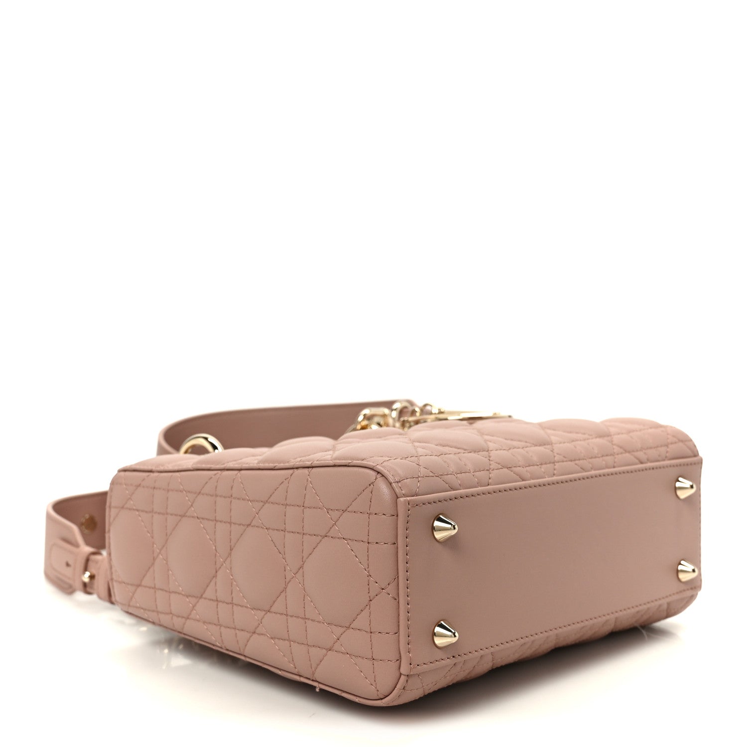 Christian Dior Lambskin Cannage Small My ABCDior Lady Dior Fard 4 of 10
