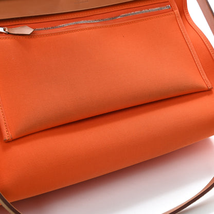Hermes Toile Vache Hunter Herbag Zip 31 PM Orange 9 of 13