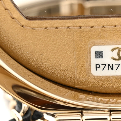 Chanel Lambskin Enamel Quilted Round Poker Chip Clutch With Chain Black White 8 of 11