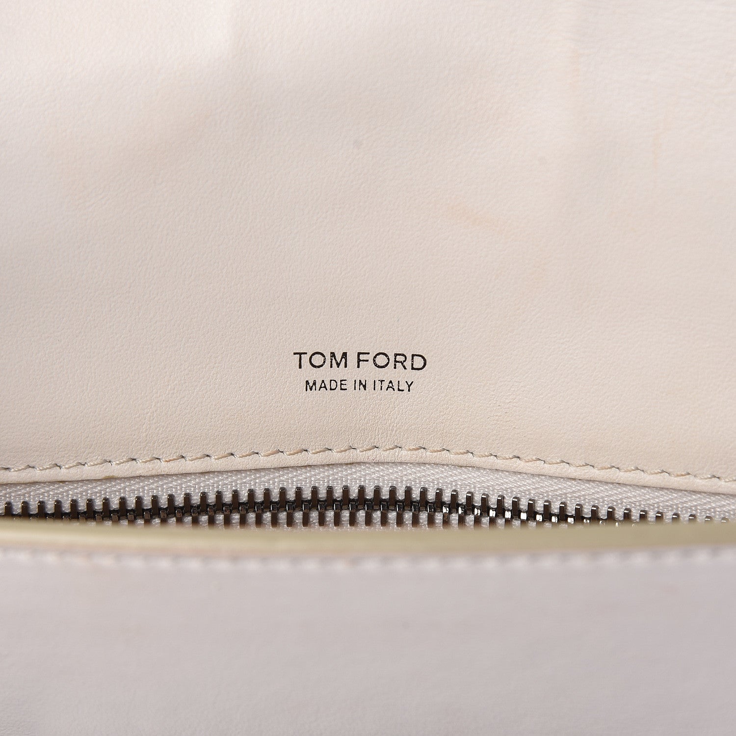 Tom Ford Calfskin Medium Natalia Chain Bag Chalk 6 of 8