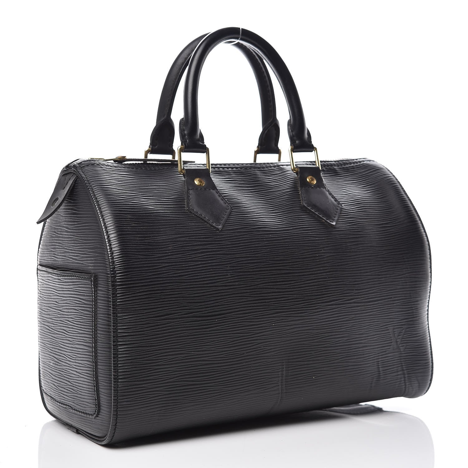 Louis Vuitton Epi Speedy 25 Black 3 of 19