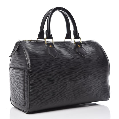 Louis Vuitton Epi Speedy 25 Black 3 of 19